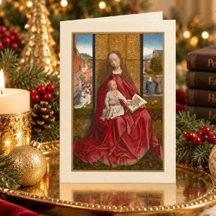 Cartes Pour Fêtes Annuelles Vierge Marie & Enfant Jésus Catholique