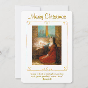 Cartes Pour Fêtes Annuelles Vierge Marie et Enfant Jésus Noël Religieux 