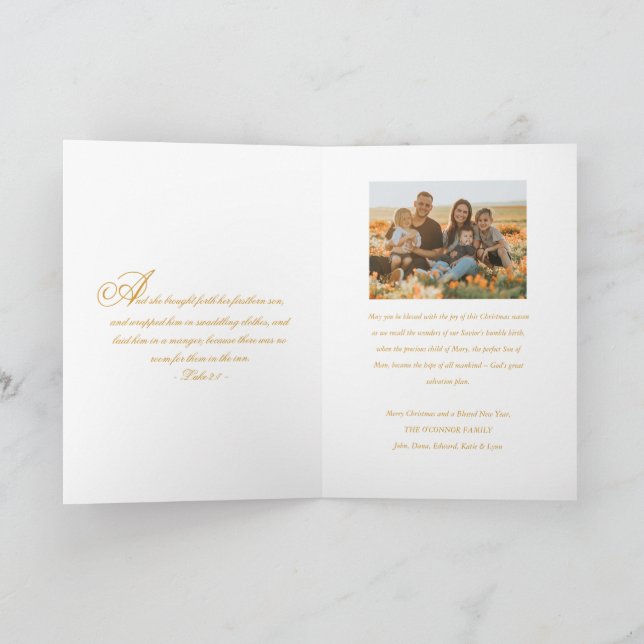 Cartes Pour Fêtes Annuelles Vierge religieuse Marie & Jésus Photo Noël (Intérieur)