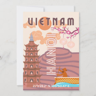 Cartes Pour Fêtes Annuelles Vietnam Travel Art