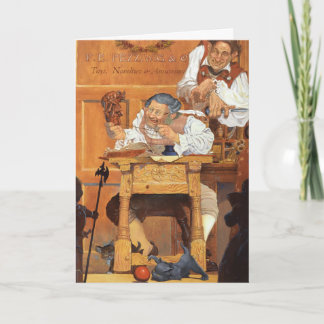 Cartes Pour Fêtes Annuelles Vieux Fezziwig