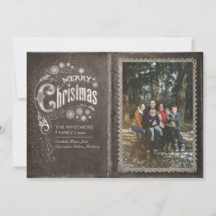 Cartes Pour Fêtes Annuelles Vieux livre vintage Joyeux Noël Photo