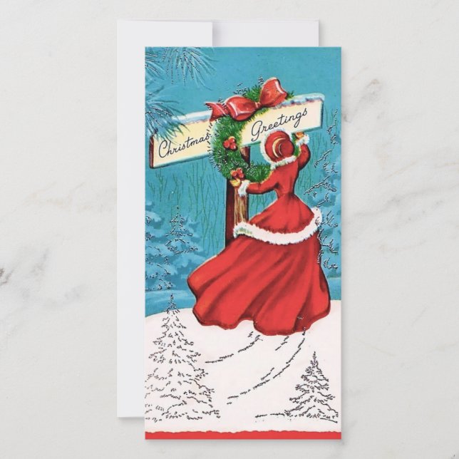 Cartes Pour Fêtes Annuelles Vieux Noël (Devant)