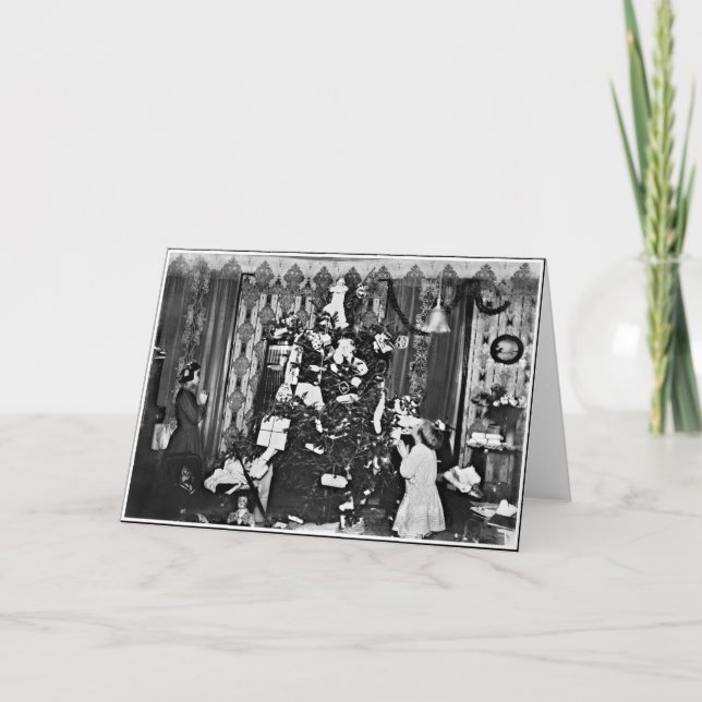 Cartes Pour Fêtes Annuelles Vieux Noël de mode (Devant)