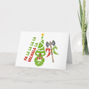 Cartes Pour Fêtes Annuelles Viking Valhalla Noël