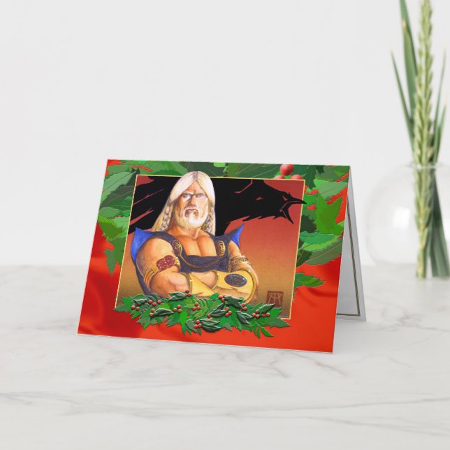 Cartes Pour Fêtes Annuelles Viking Yule (Devant)
