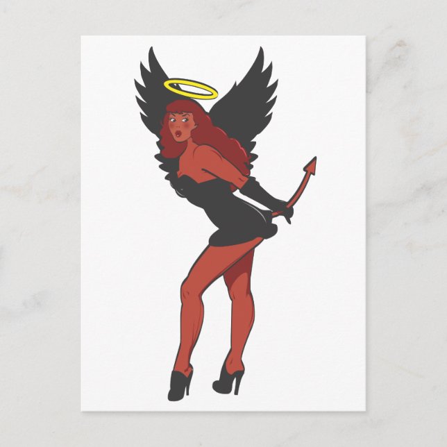 CARTES POUR FÊTES ANNUELLES VILAIN OU GENTIL (Devant)