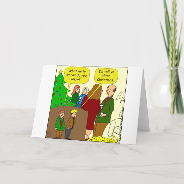 Cartes Pour Fêtes Annuelles vilains mots x94 1 bande dessinée (Devant)