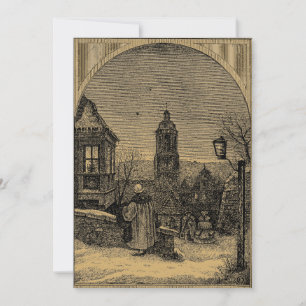 Cartes Pour Fêtes Annuelles Village de Noël à l'ancienne époque victorienne 18