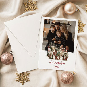 Cartes Pour Fêtes Annuelles Village de Noël Cozy Photo