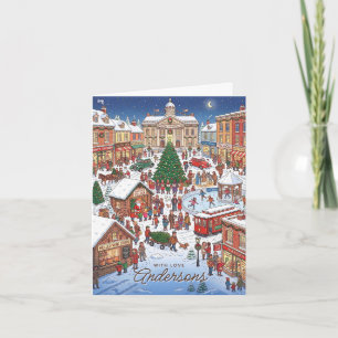 Cartes Pour Fêtes Annuelles Village de Noël nostalgique et cosy Wimmelbilder