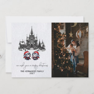 Cartes Pour Fêtes Annuelles Village de Noël Vampire