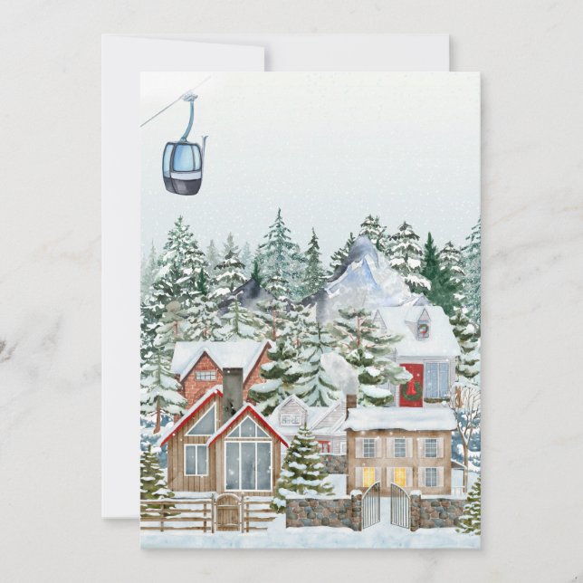 Cartes Pour Fêtes Annuelles Village de Noël Winter wonderlad (Devant)