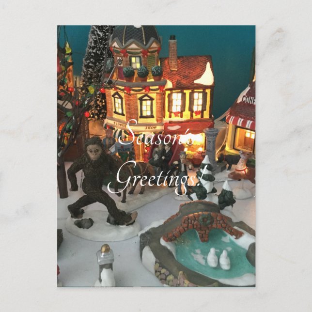 Cartes Pour Fêtes Annuelles Village de vacances Bigfoot (Devant)