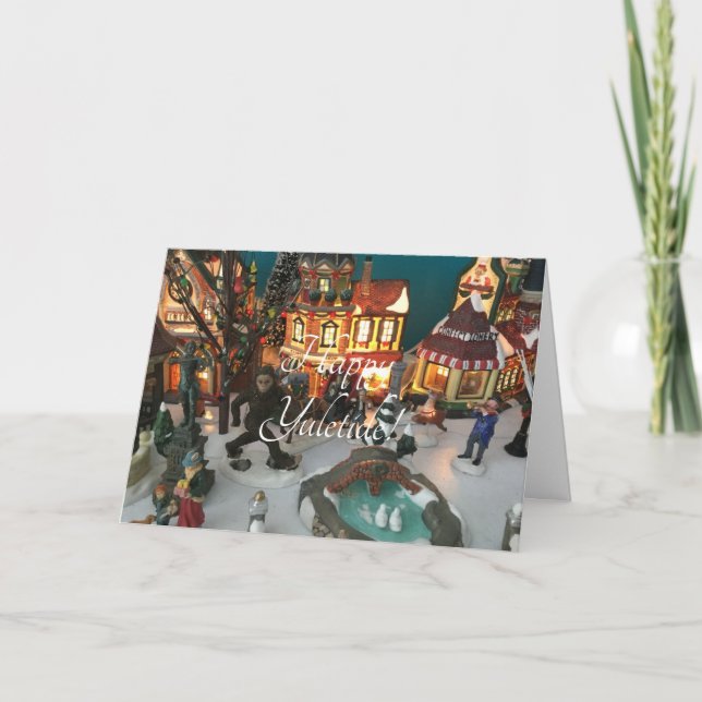 Cartes Pour Fêtes Annuelles Village de vacances de Bigfoot (Devant)