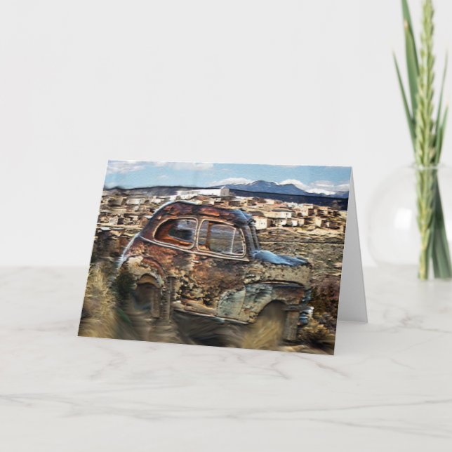 Cartes Pour Fêtes Annuelles Ville d'Adobe (Devant)