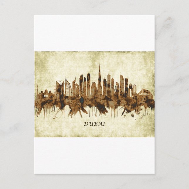 Cartes Pour Fêtes Annuelles Ville de Dubai Émirats arabes unis (Devant)