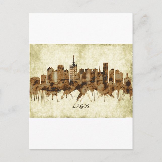Cartes Pour Fêtes Annuelles Ville de Lagos Nigeria (Devant)