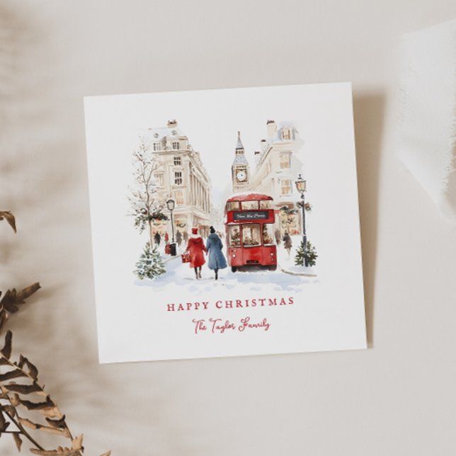 Cartes Pour Fêtes Annuelles Ville de Noël à Londres (Créateur téléchargé)