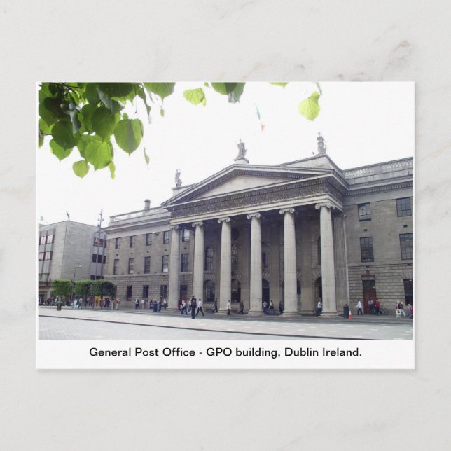 Cartes Pour Fêtes Annuelles Ville Irlande de GPO Dublin (Devant)