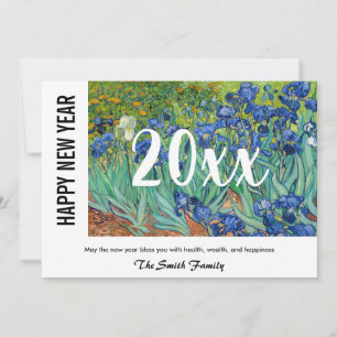 Cartes Pour Fêtes Annuelles Vincent van Gogh - Bonne année / Irises