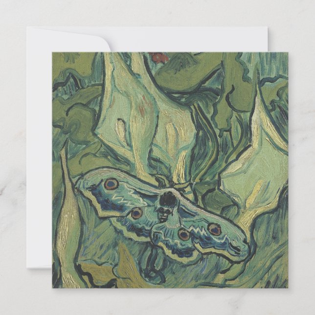 Cartes Pour Fêtes Annuelles Vincent Van Gogh - Great Peacock Moth (Devant)
