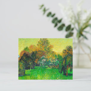 Cartes Pour Fêtes Annuelles Vincent van Gogh, Le jardin du poète,