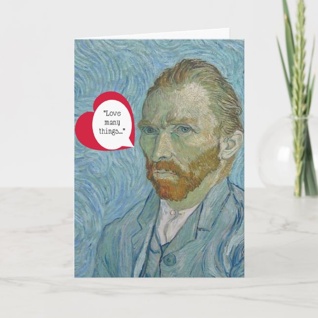 Cartes Pour Fêtes Annuelles Vincent van Gogh Valentine (Devant)