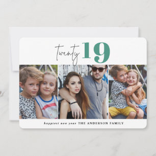 Cartes Pour Fêtes Annuelles VINGT nouvelles années de photo multi graphique