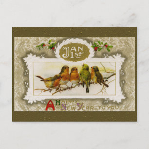 Cartes Pour Fêtes Annuelles Vintage