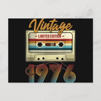 Cartes Pour Fêtes Annuelles Vintage 1976 cassette de 45e anniversaire Annivers