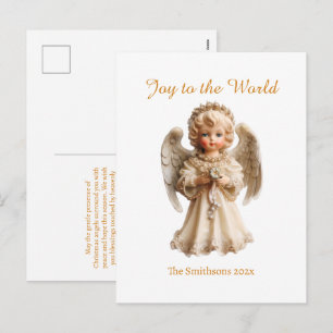 Cartes Pour Fêtes Annuelles Vintage Ange de Noël
