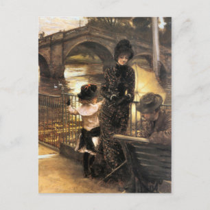 Cartes Pour Fêtes Annuelles Vintage Art By the Thames at Richmond