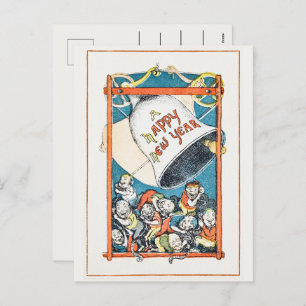 Cartes Pour Fêtes Annuelles Vintage Bonne année de voeux