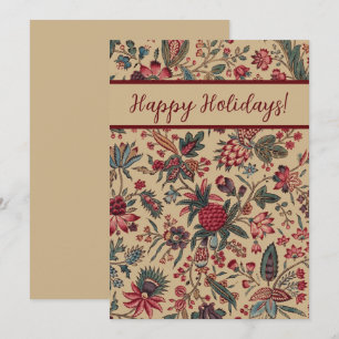 Cartes Pour Fêtes Annuelles Vintage Broderie Antique Florale Ameublement