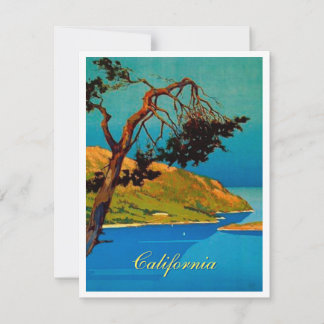 Cartes Pour Fêtes Annuelles Vintage California Coast Travel