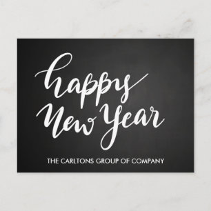Cartes Pour Fêtes Annuelles Vintage Chalkboard Joyeux Script de Nouvel An Entr