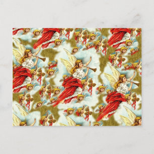 Cartes Pour Fêtes Annuelles Vintage Christian Christmas Angels & cherubs