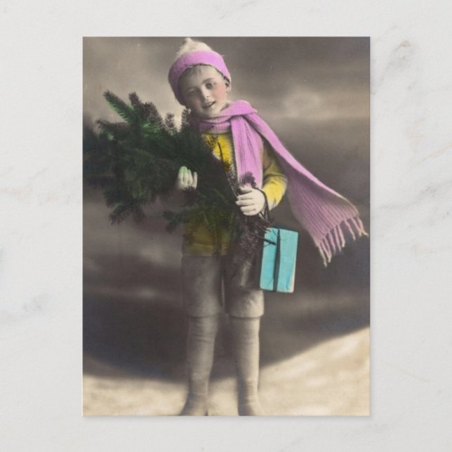 Cartes Pour Fêtes Annuelles Vintage Christmas (Devant)