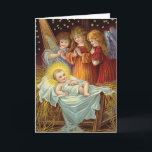 Cartes Pour Fêtes Annuelles Vintage christmas baby jesus<br><div class="desc">vintage christmas card. Bring back the vintage of a bygone era with these fun vintage christmas cards.   Vintage christmas baby jesus.</div>