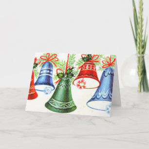 Cartes Pour Fêtes Annuelles Vintage Christmas Bells