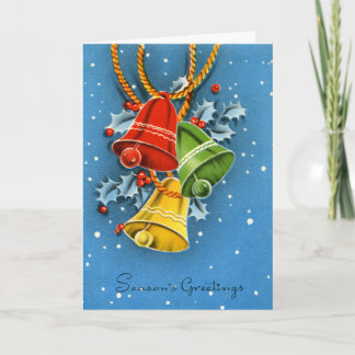 Cartes Pour Fêtes Annuelles Vintage Christmas Bells