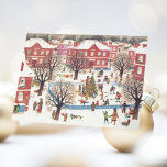 Cartes Pour Fêtes Annuelles Vintage Christmas Card Retro Winter Snowy Village<br><div class="desc">Carte de Noël victorienne vintage,  ne manquez pas de vous faire rire et sourire. Ces cartes de voeux de Noël de style victorien peuvent donner un charme de Noël du 19ème siècle et un style victorien antique à vos souhaits Holliday.</div>