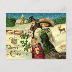 Cartes Pour Fêtes Annuelles Vintage Christmas (carte postale)