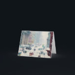 Cartes Pour Fêtes Annuelles Vintage Christmas, Fifth Avenue en hiver (vers 191<br><div class="desc">Super Noël Cinquième avenue en hiver (vers 1911-1912) par Guy Carleton Wiggins (American,  1883-1962). Une belle carte de Noël que vous pouvez personnaliser !</div>