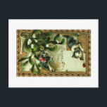 Cartes Pour Fêtes Annuelles Vintage Christmas Greetings<br><div class="desc">This is a vintage Christmas card depicting two kittens.</div>