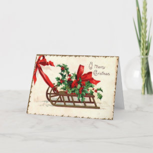 Cartes Pour Fêtes Annuelles Vintage Christmas Holly 1909 Ellen Clapsaddle