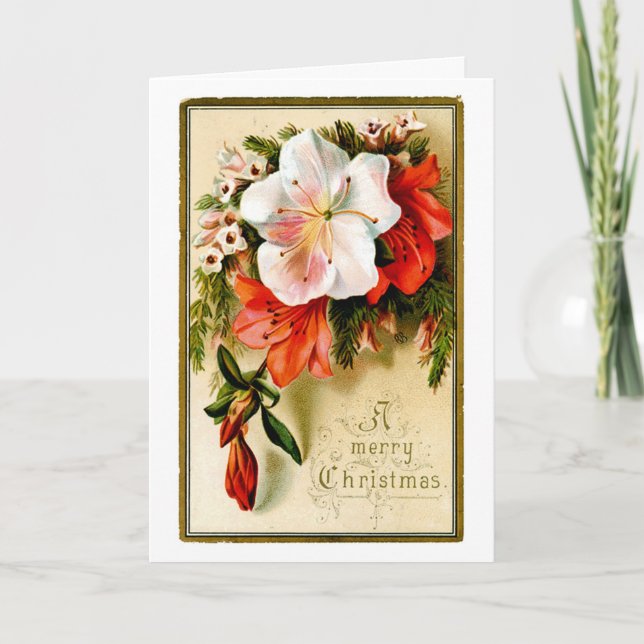 Cartes Pour Fêtes Annuelles Vintage Christmas Lilly (Devant)
