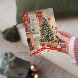 Cartes Pour Fêtes Annuelles Vintage Christmas Living Room avec Festive Home