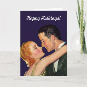 Cartes Pour Fêtes Annuelles Vintage Christmas Love and Romance Hollywood Style